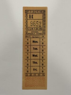 10cm x 3cm - 9652 Vintage Ticket Vellum Stickers