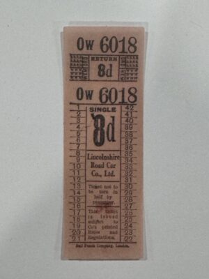 8.75cm x 3cm - 6018 Vintage Ticket Vellum Stickers