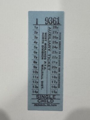 9.5cm x 3cm - 9361 Vintage Ticket Vellum Stickers
