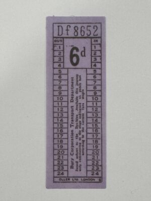 9.5cm x 3.5cm - 8652 Vintage Ticket Vellum Stickers