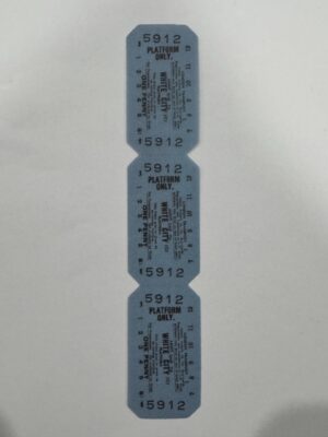 14cm x 2.5cm - 5912 Vintage Ticket Vellum Stickers