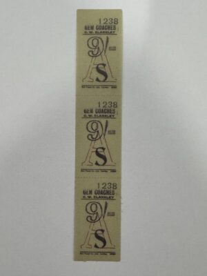 12.5cm x 2.25cm - 1238 Vintage Ticket Vellum Stickers
