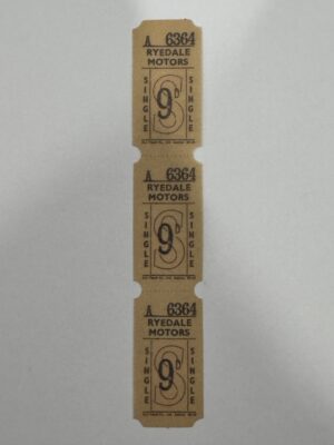 13.5cm x 2.5cm - 6364 Vintage Ticket Vellum Stickers