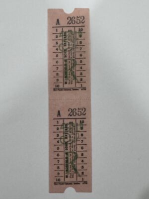 13.5cm x 3.25cm - 2652 Vintage Ticket Vellum Stickers
