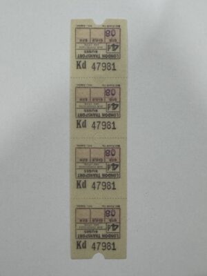 13cm x 3cm - 47981 Vintage Ticket Vellum Stickers
