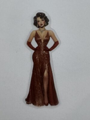 7.25cm x 2.5cm - Vintage Pin-Up PET Stickers | Retro 1940s-1950s Women