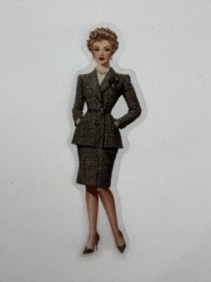 7cm x 2cm - Vintage Pin-Up PET Stickers | Retro 1940s-1950s Women
