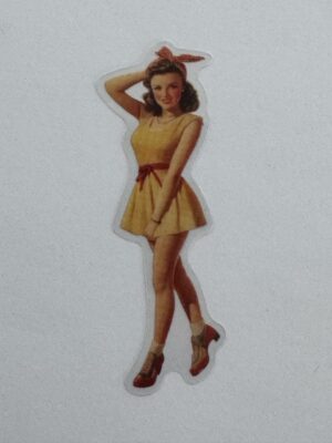 7.5cm x 2cm - Vintage Pin-Up PET Stickers | Retro 1940s-1950s Women