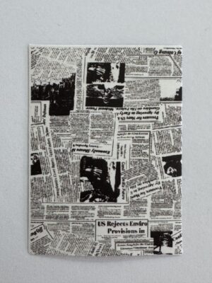 5.5cm x 4cm - Vintage Newspaper Collage Stickers