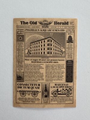 5.5cm x 4cm - Vintage Newspaper Collage Stickers