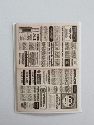 5.5cm x 4cm - Vintage Newspaper Collage Stickers