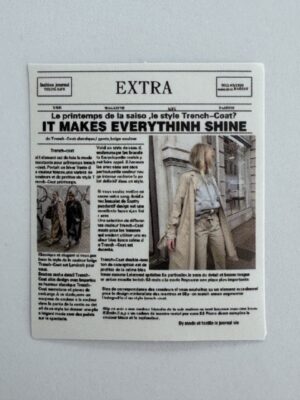 4.5cm x 4cm - Vintage Newspaper Collage Stickers