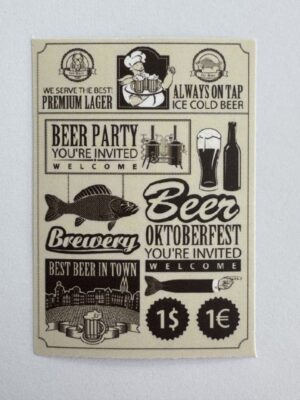 5.5cm x 4cm - Vintage Newspaper Collage Stickers