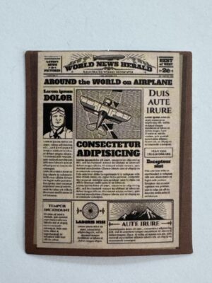 5cm x 4cm - Vintage Newspaper Collage Stickers