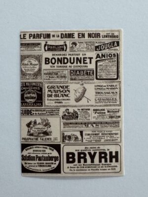 5.5cm x 4cm - Vintage Newspaper Collage Stickers