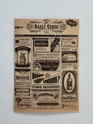 5.5cm x 4cm - Vintage Newspaper Collage Stickers