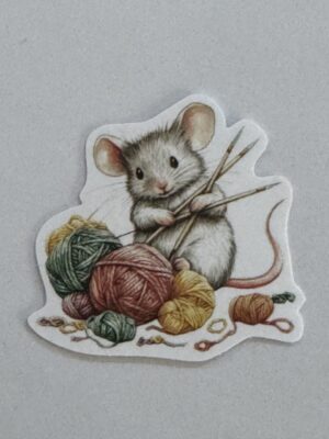5cm x 5cm - Whimsical Storybook Mouse Stickers