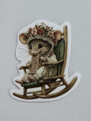 5cm x 4.5cm - Whimsical Storybook Mouse Stickers