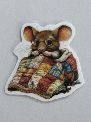 4.5cm x 4.5cm - Whimsical Storybook Mouse Stickers
