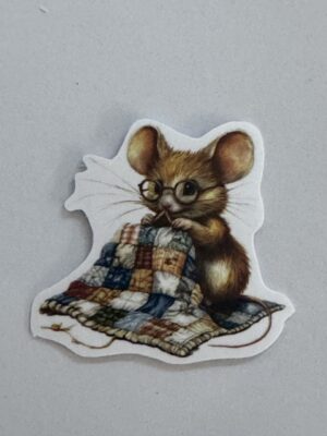 5cm x 4.5cm - Whimsical Storybook Mouse Stickers