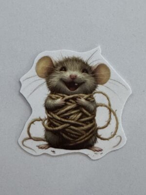 4.5cm x 4cm - Whimsical Storybook Mouse Stickers