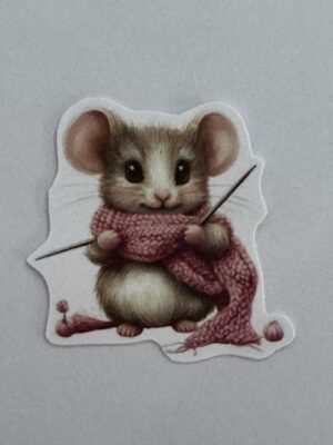 4.5cm x 4.5cm - Whimsical Storybook Mouse Stickers