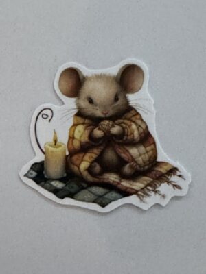 5cm x 5cm - Whimsical Storybook Mouse Stickers