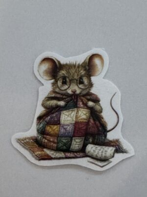 4.5cm x 4cm - Whimsical Storybook Mouse Stickers