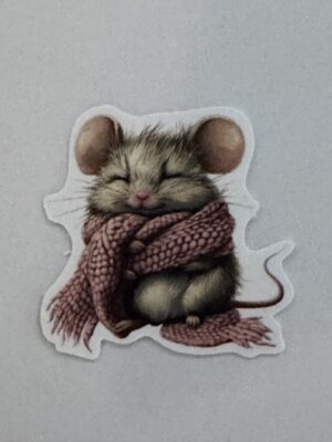 4.5cm x 4cm - Whimsical Storybook Mouse Stickers