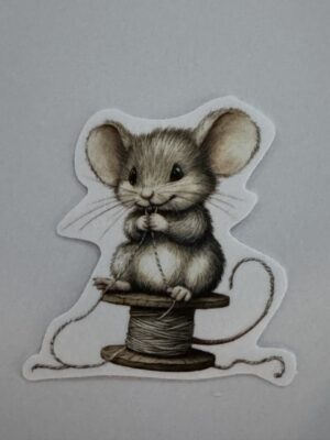 5cm x 5cm - Whimsical Storybook Mouse Stickers