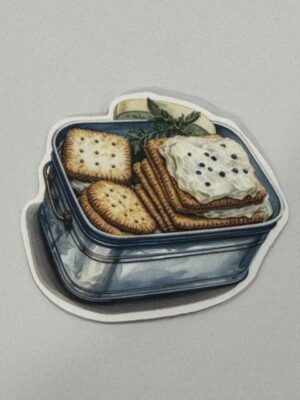 4.5cm x 4.5cm - Vintage Food & Pantry Stickers