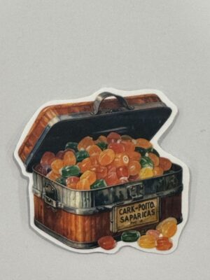 5cm x 4.5cm - Vintage Food & Pantry Stickers