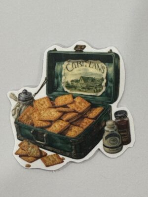 4.5cm x 4.5cm - Vintage Food & Pantry Stickers