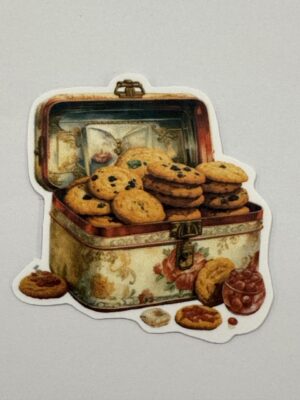4.5cm x 4.5cm - Vintage Food & Pantry Stickers