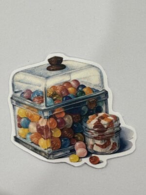 5cm x 4cm - Vintage Food & Pantry Stickers
