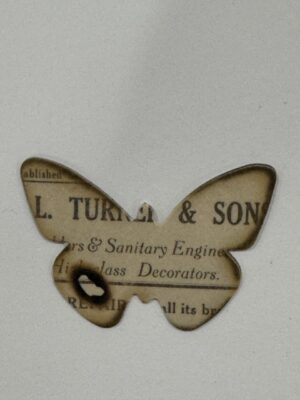 4cm x 3cm - Vintage Botanical Ephemera Sticker