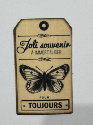 5.5cm x 3cm - Vintage Botanical Ephemera Sticker