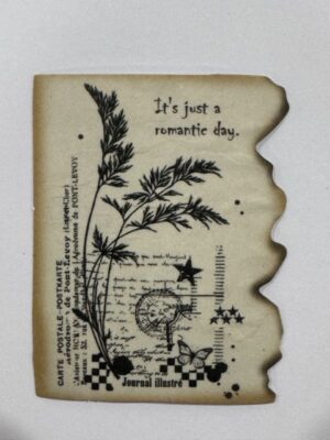 6cm x 4.5cm - Vintage Botanical Ephemera Sticker