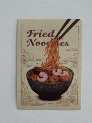 5cm x 3.5cm - Retro Food Advertisement Stickers - Noodles