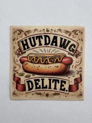 5.5cm x 5.5cm - Retro Food Advertisement Stickers - Hutdawg