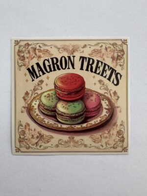 5.5cm x 5.5cm - Retro Food Advertisement Stickers - Magron