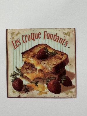 5cm x 5cm - Retro Food Advertisement Stickers - Toast