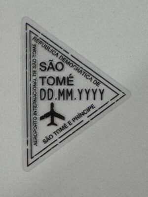 6cm x 4cm - Vintage Passport Stamp Stickers | Travel, Postmark