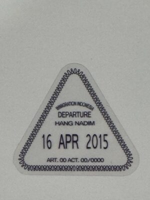 5cm x 4.5cm - Vintage Passport Stamp Stickers | Travel, Postmark