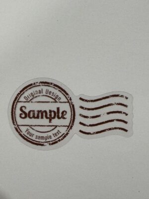 6cm x 3.5cm - Vintage Passport Stamp Stickers | Travel, Postmark