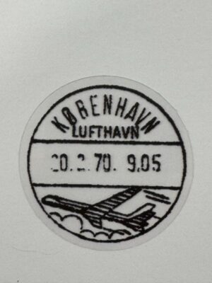 4.5cm x 4.5cm - Vintage Passport Stamp Stickers | Travel, Postmark
