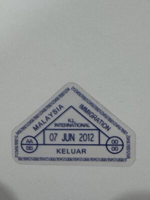 5cm x 3.5cm - Vintage Passport Stamp Stickers | Travel, Postmark