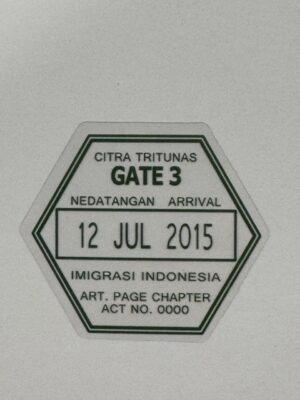 4.5cm x 4cm - Vintage Passport Stamp Stickers | Travel, Postmark