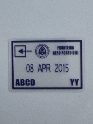 5.5cm x 3.5cm - Vintage Passport Stamp Stickers | Travel, Postmark