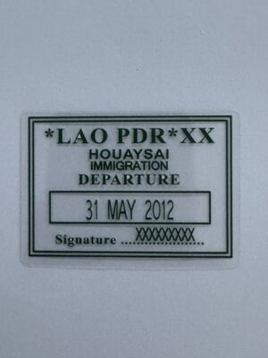5.5cm x 4cm - Vintage Passport Stamp Stickers | Travel, Postmark
